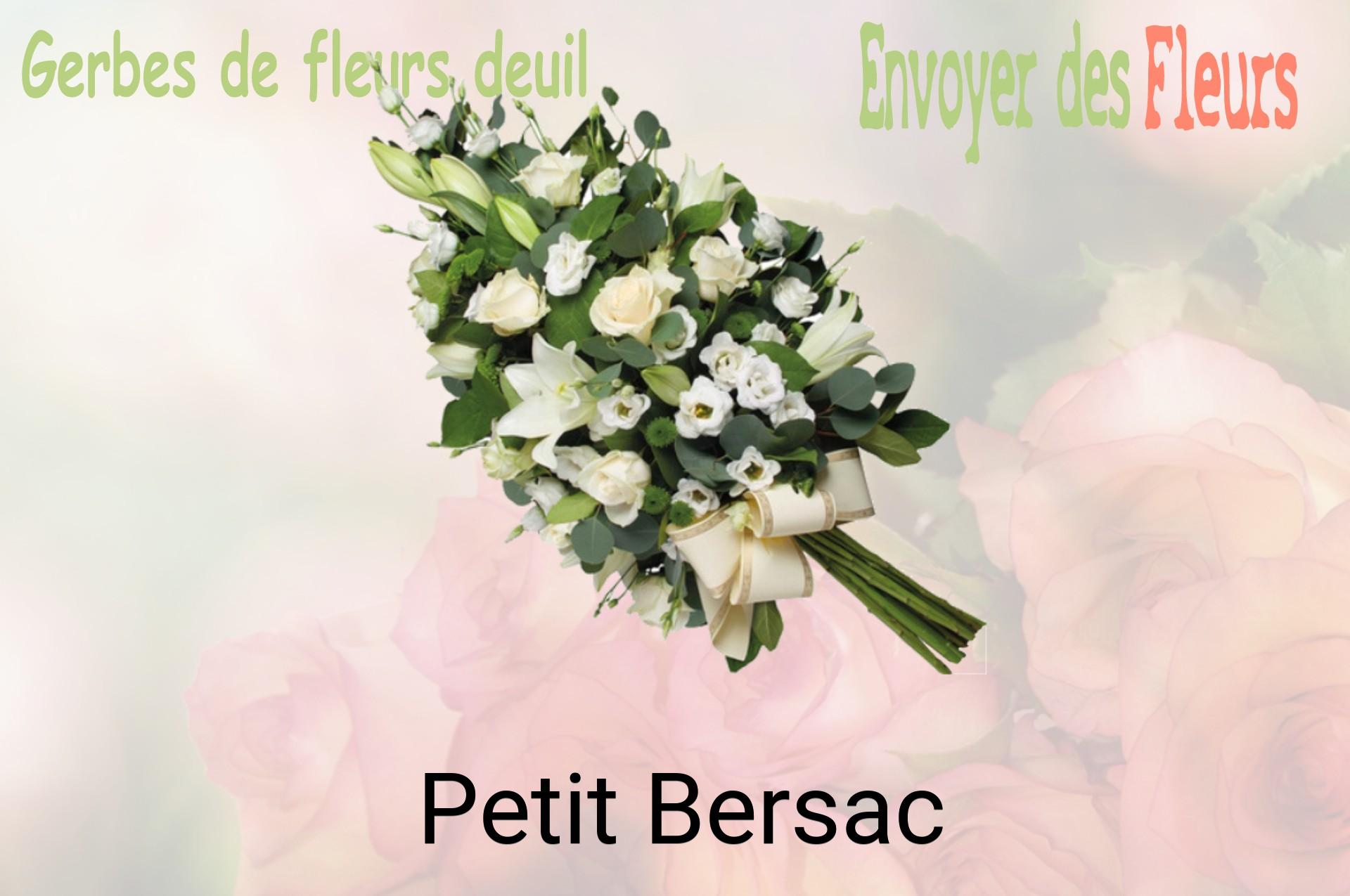 Gerbe de fleurs de deuil livrée à Petit-Bersac